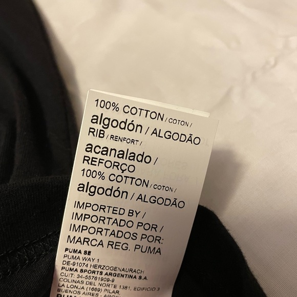 Puma Men's Essential Logo T-Shirt. Black/White. Size:2XL *New With Tag* - Picture 6 of 8